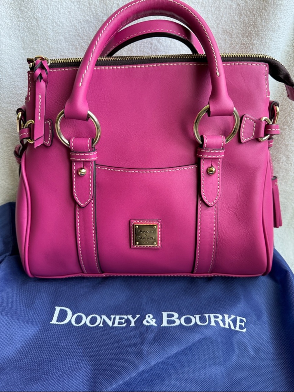 Dooney & Bourke Lucca Fuchsia Satchel
